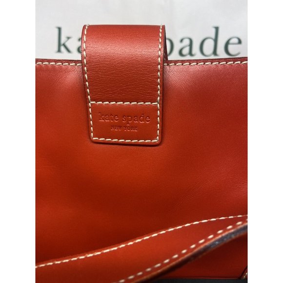 Sale kate spade~ Y2K leather short shoulder strap bag In Red Diamond Lock - Picture 3 of 16